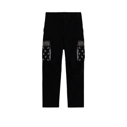 Paisley 6 Pocket Cargo Pants for Men Premium Denim Cotton Utility Trousers